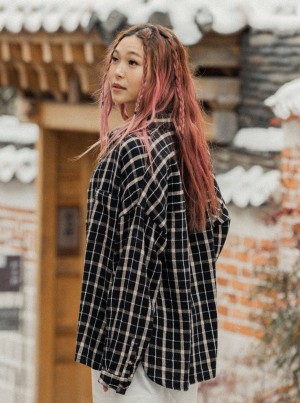 Roxy Chloe Kim Oversized Flannel Αριστος | 8537QKCSV