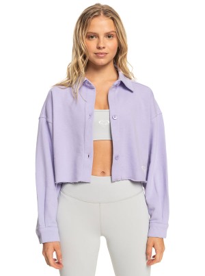 Roxy Cropped Shacket Μπουφαν | 7643SAZVF