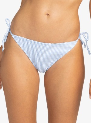 Roxy Gingham Tie-Side Cheeky μπικίνι πάτο | 7639XMWZO