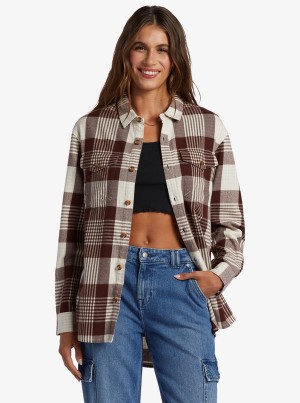 Roxy Let It Go Flannel Long Sleeve Αριστος | 3260HXQGT