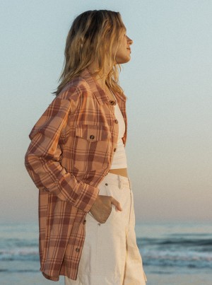 Roxy Let It Go Flannel Long Sleeve Αριστος | 8716UFBIR