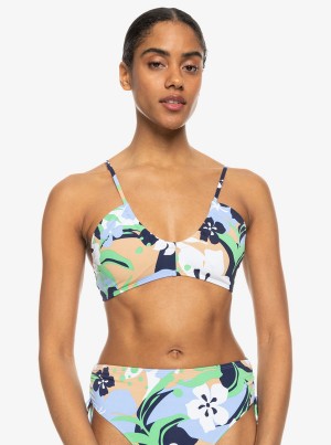 Roxy Printed Beach Classics Bra μπικίνι τοπ | 2914SIQKE