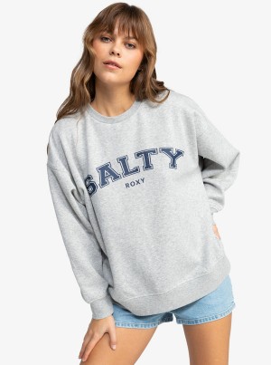 Roxy Salty Morning Hike Crew Neck Φουτερ με Κουκουλα | 4015UADOK