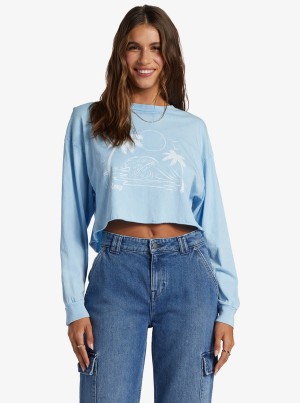 Roxy Simple Surf Oversized Long Sleeve μπλουζακια | 6053RGTHB