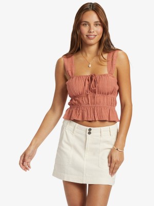 Roxy Sunset Mist Ruched Αριστος | 8791ZGWJH