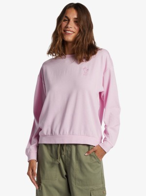 Roxy Surfing By Moonlight Crew Neck Loungewear | 9301TGAQJ