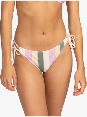 Roxy Vista Stripe Tie Side Cheeky μπικίνι πάτο | 8960NOAIC