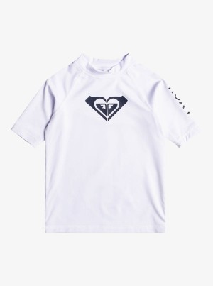 Roxy Whole Hearted UPF 50 κοντο Sleeve Rashguard Μαγιο για κοριτσια | 1896GBPWS