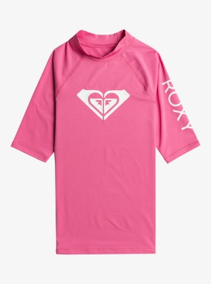 Roxy Wholehearted UPF 50 κοντο Sleeve Rashguard Μαγιο για κοριτσια | 7163TQGEX