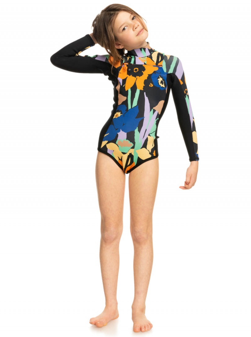 Roxy 1.5mm Current Of Cool Long Sleeve Springsuit Μαγιο για κοριτσια | 4836TKSDY