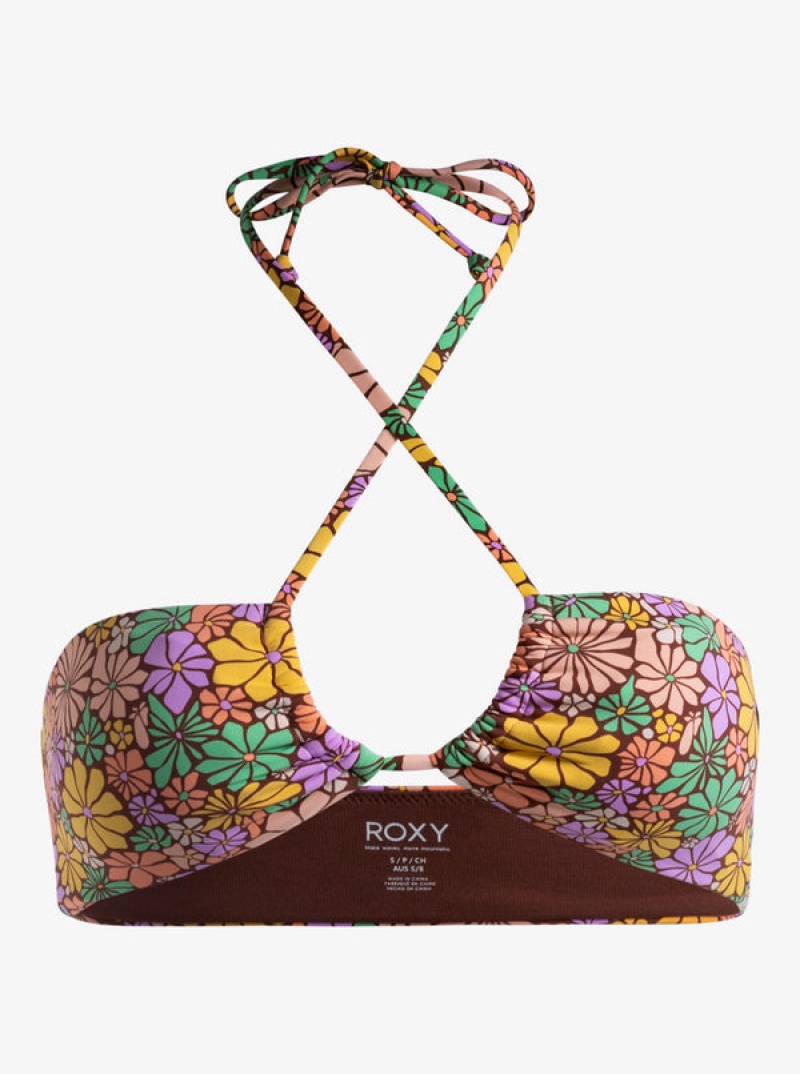 Roxy All About Sol Bandeau μπικίνι τοπ | 9684EPZNJ