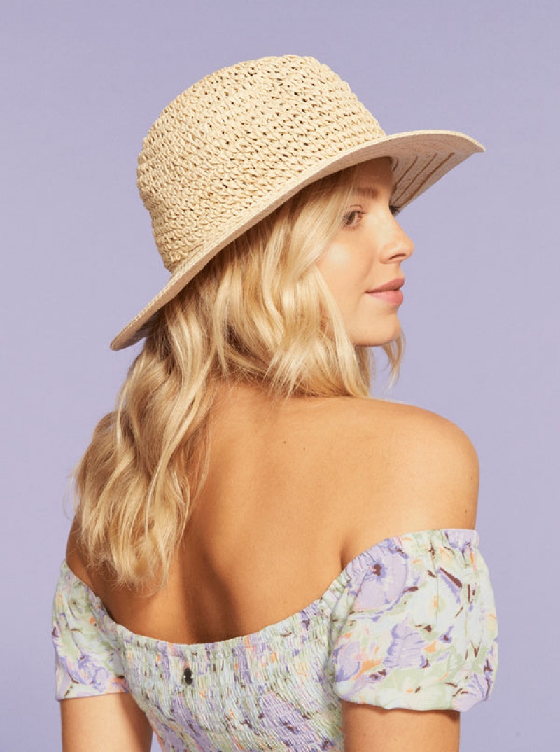 Roxy Aloof Beauty Straw Sun καπελα | 6048DUAQZ