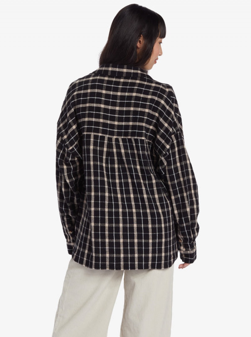 Roxy Chloe Kim Oversized Flannel Αριστος | 8537QKCSV