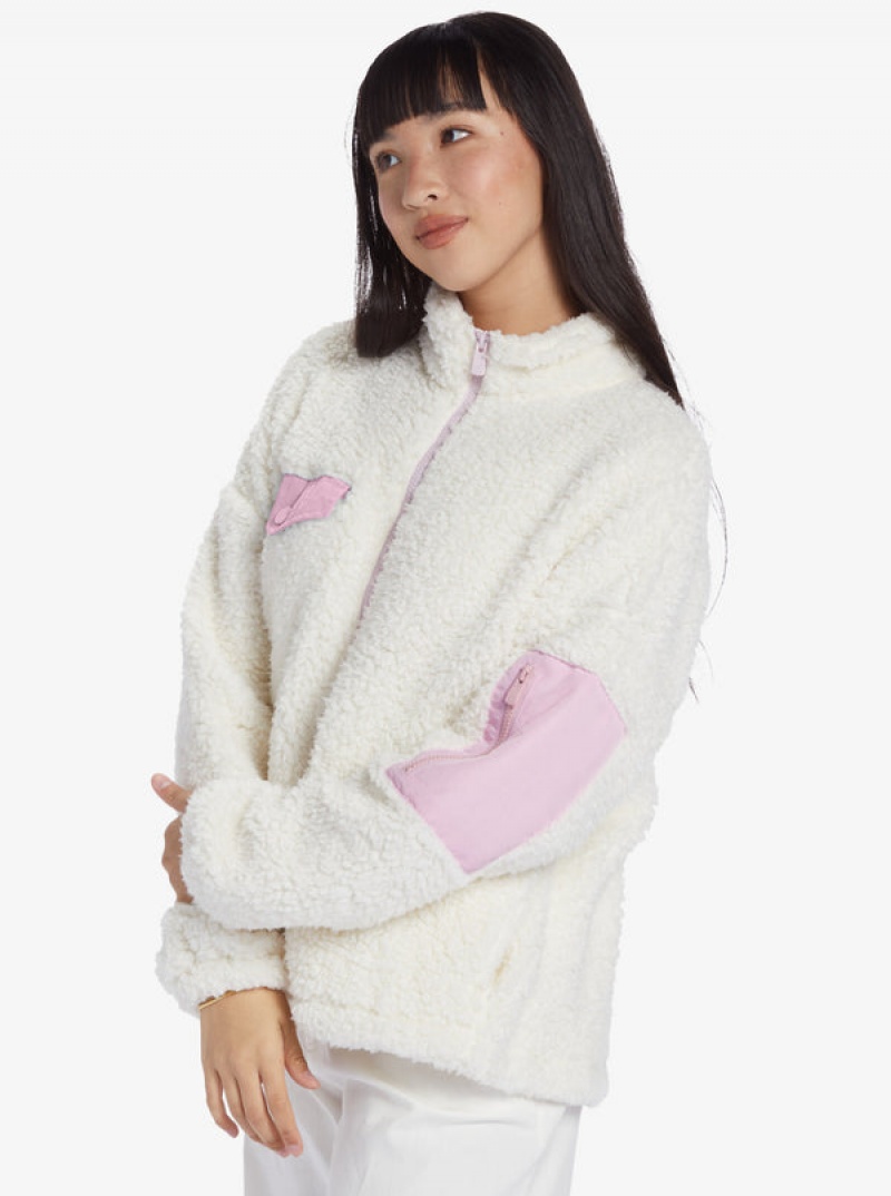 Roxy Chloe Kim Pop Sherpa Full-Zip Fleece Loungewear | 3419EHGXY