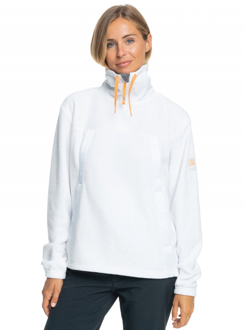 Roxy Chloe Kim Technical Half Zip Fleece Φουτερ με Κουκουλα | 8560JUFHW