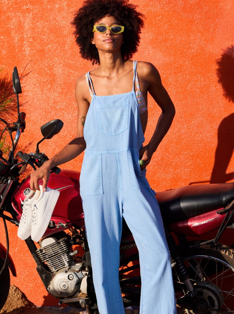 Roxy Crystal Coast Overalls Jumpsuits | 4609DCUVR