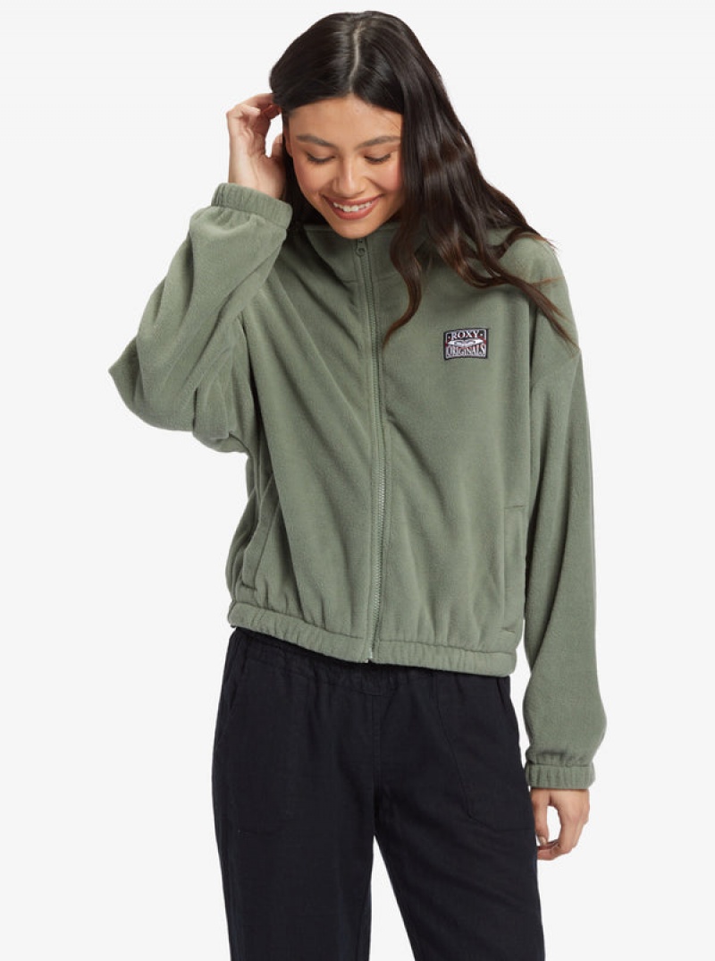 Roxy Dawn To Dusk Half-Zip Fleece Φουτερ με Κουκουλα | 6904YBJEV