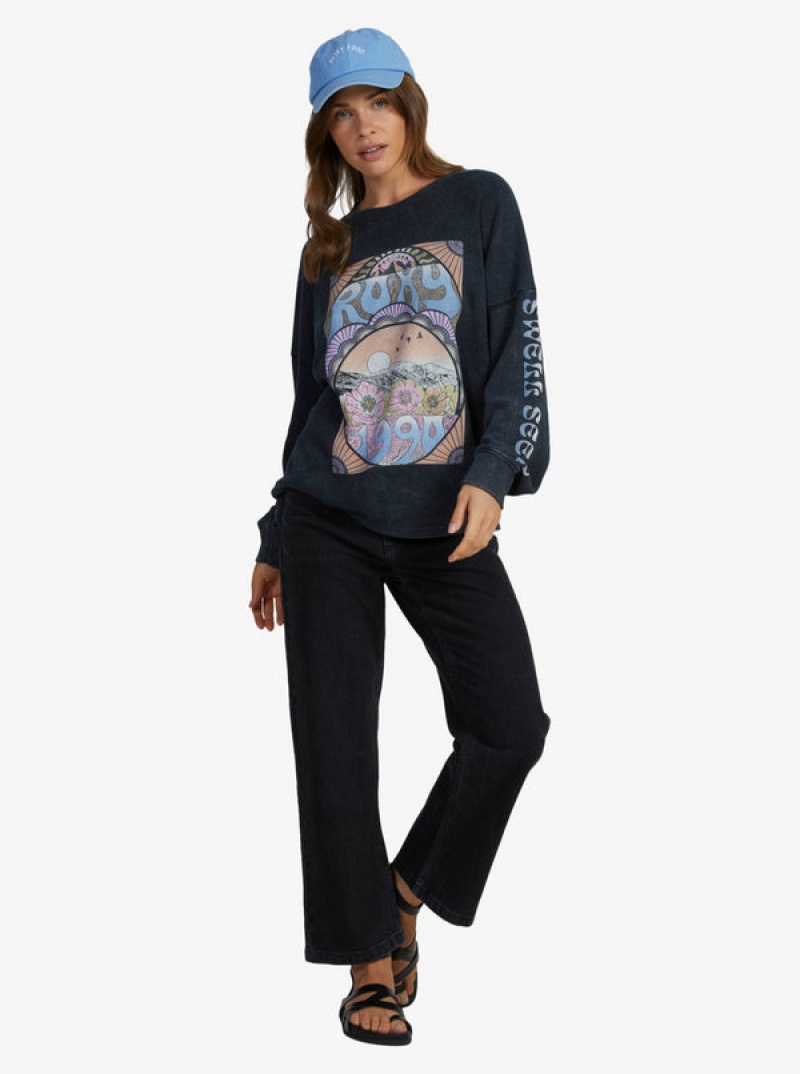 Roxy East Side Long-Sleeve Crew Neck Loungewear | 7589LNRQJ