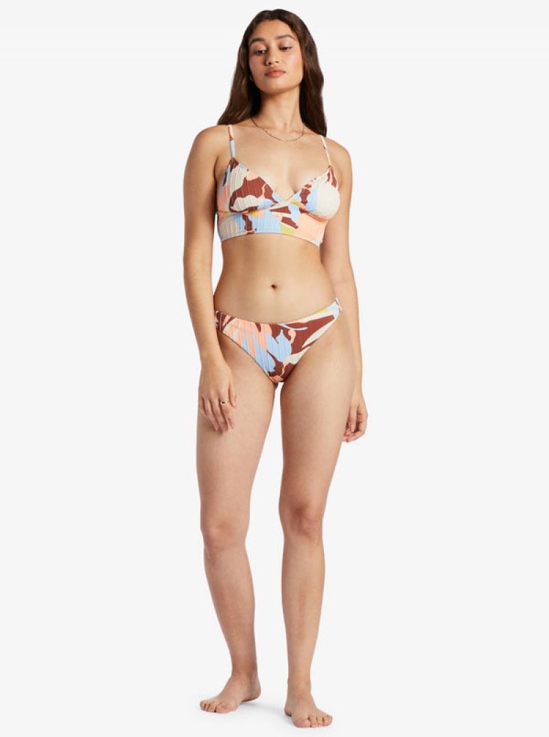 Roxy Floradelic Cheeky Printed μπικίνι πάτο | 8276LSWDM