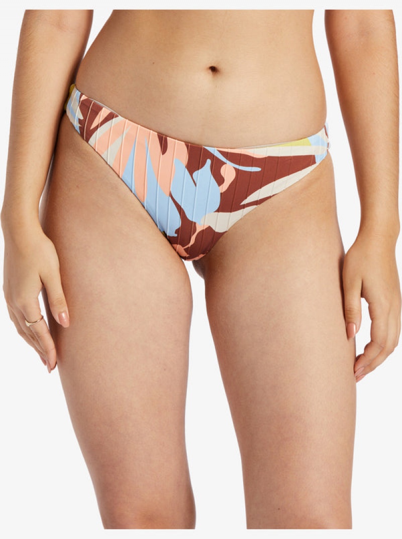 Roxy Floradelic Cheeky Printed μπικίνι πάτο | 8276LSWDM