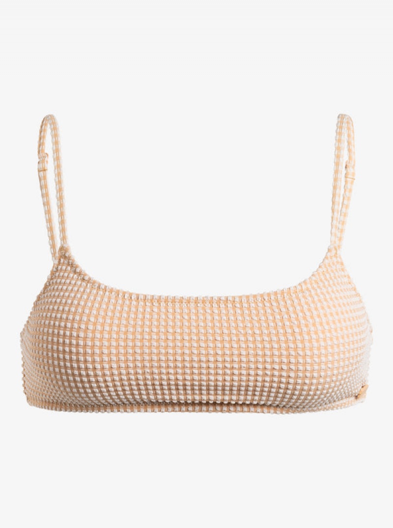 Roxy Gingham Bralette μπικίνι τοπ | 9418ALHQY