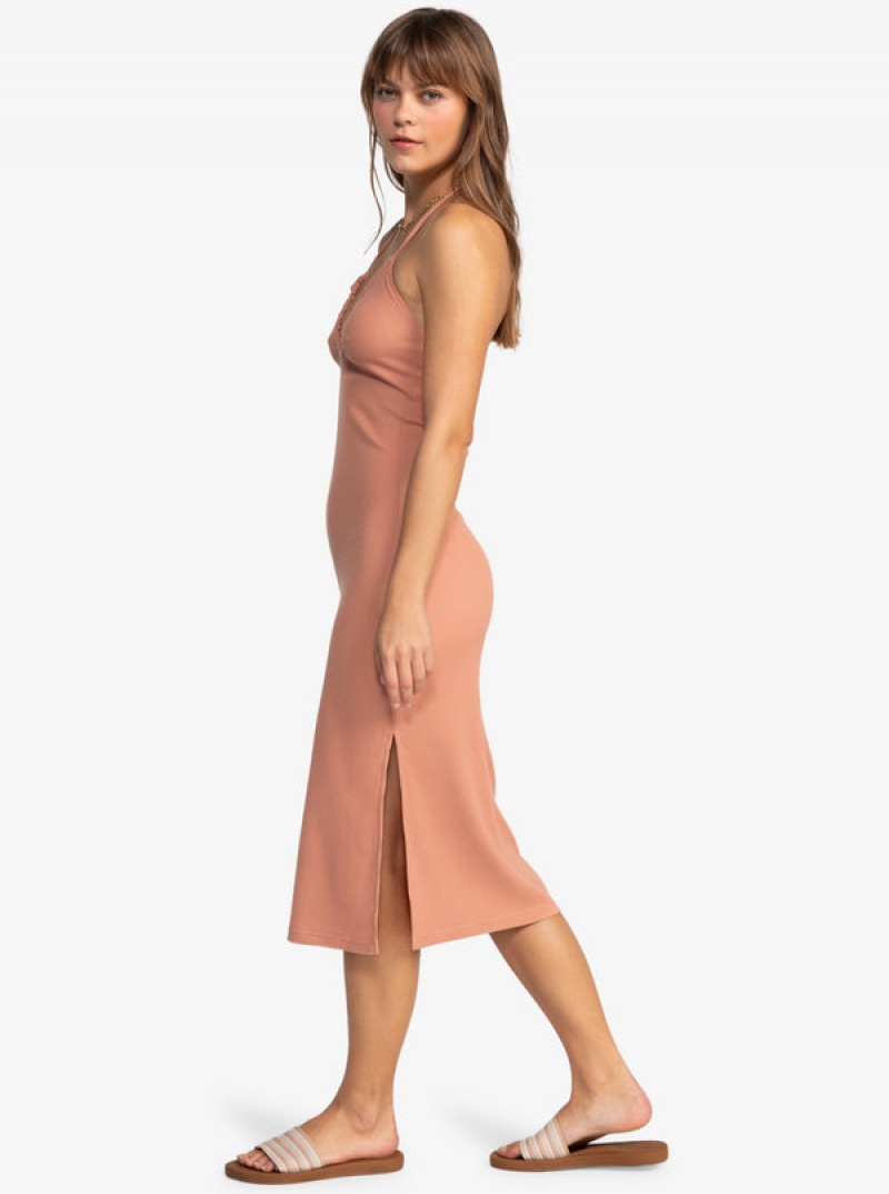 Roxy Late Sunset Halter Midi Φορεμα | 0697OEDPR