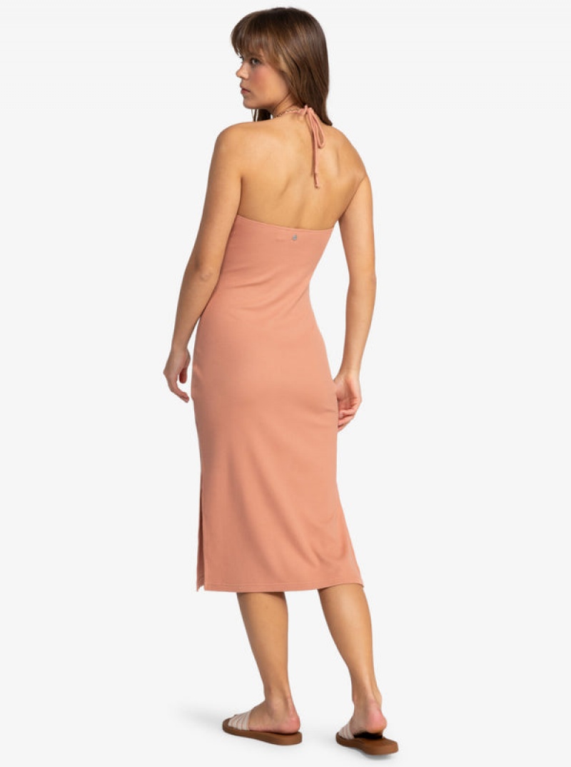 Roxy Late Sunset Halter Midi Φορεμα | 0697OEDPR