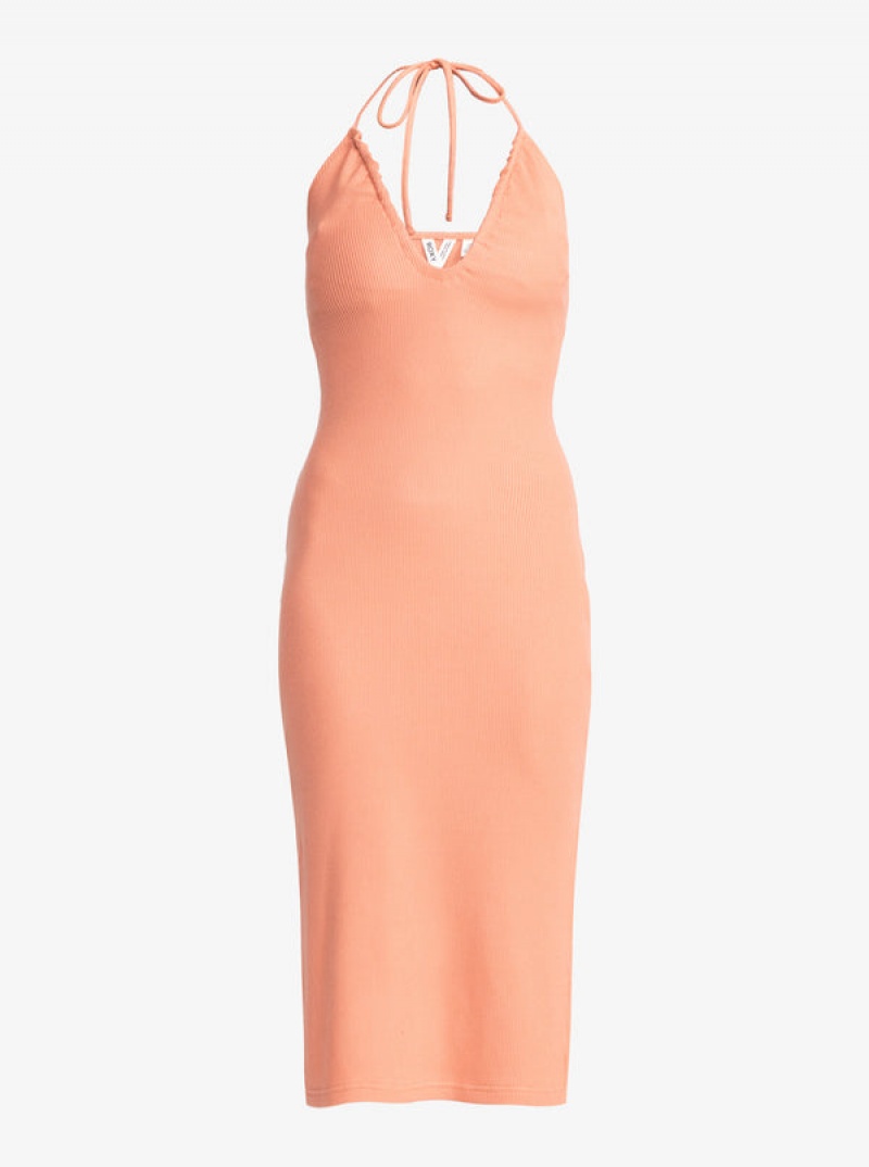 Roxy Late Sunset Halter Midi Φορεμα | 0697OEDPR