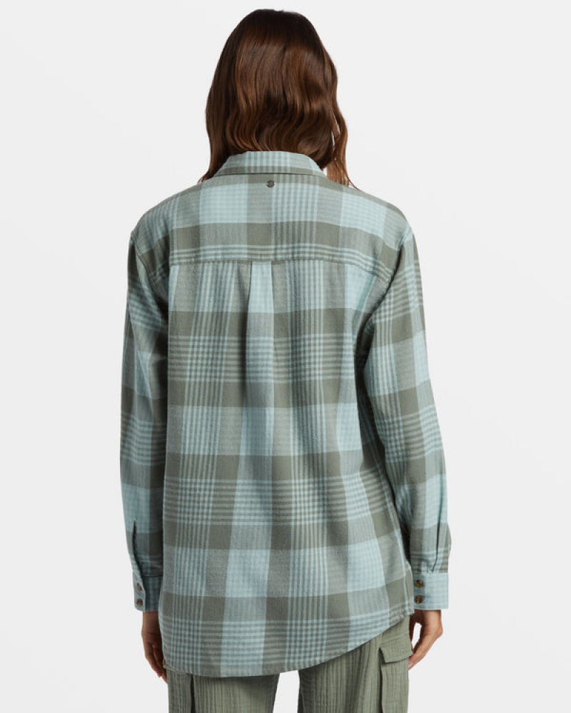 Roxy Let It Go Flannel Long Sleeve Αριστος | 5039IFGLC