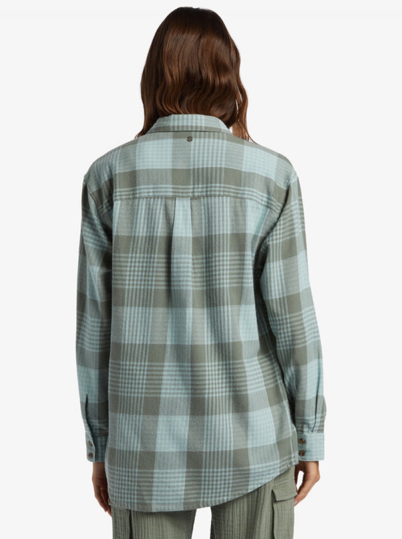 Roxy Let It Go Flannel Long Sleeve Αριστος | 5039IFGLC