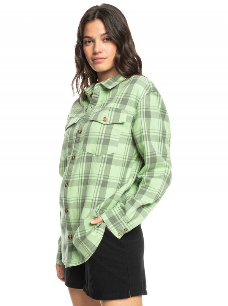 Roxy Let It Go Flannel Long Sleeve Αριστος | 6327UYGET