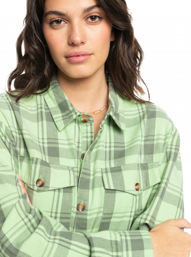 Roxy Let It Go Flannel Long Sleeve Αριστος | 6327UYGET