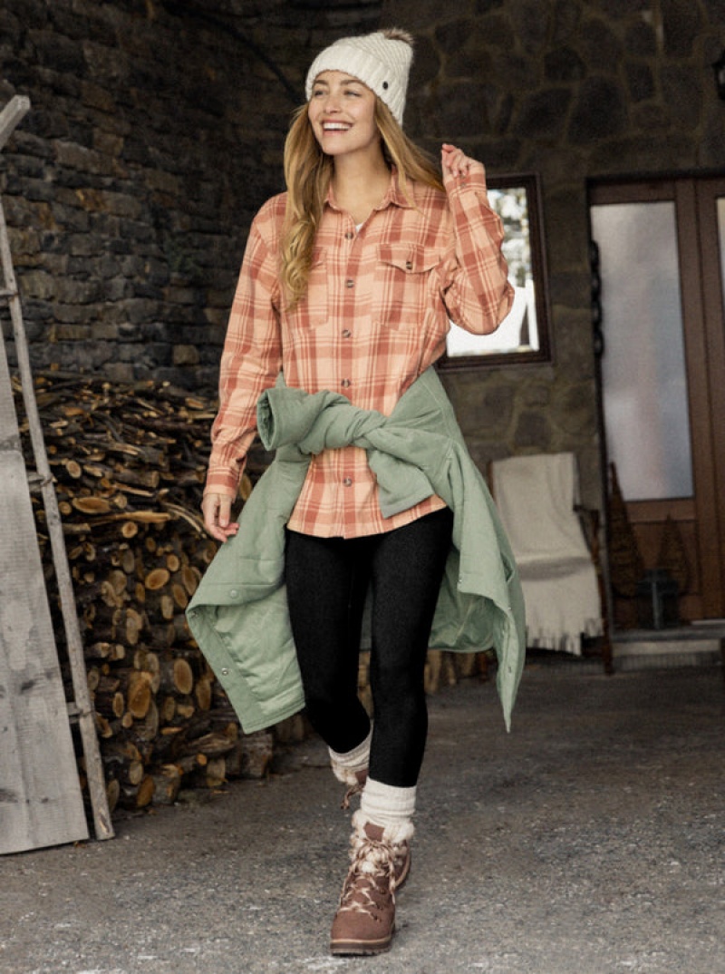 Roxy Let It Go Flannel Long Sleeve Αριστος | 8716UFBIR