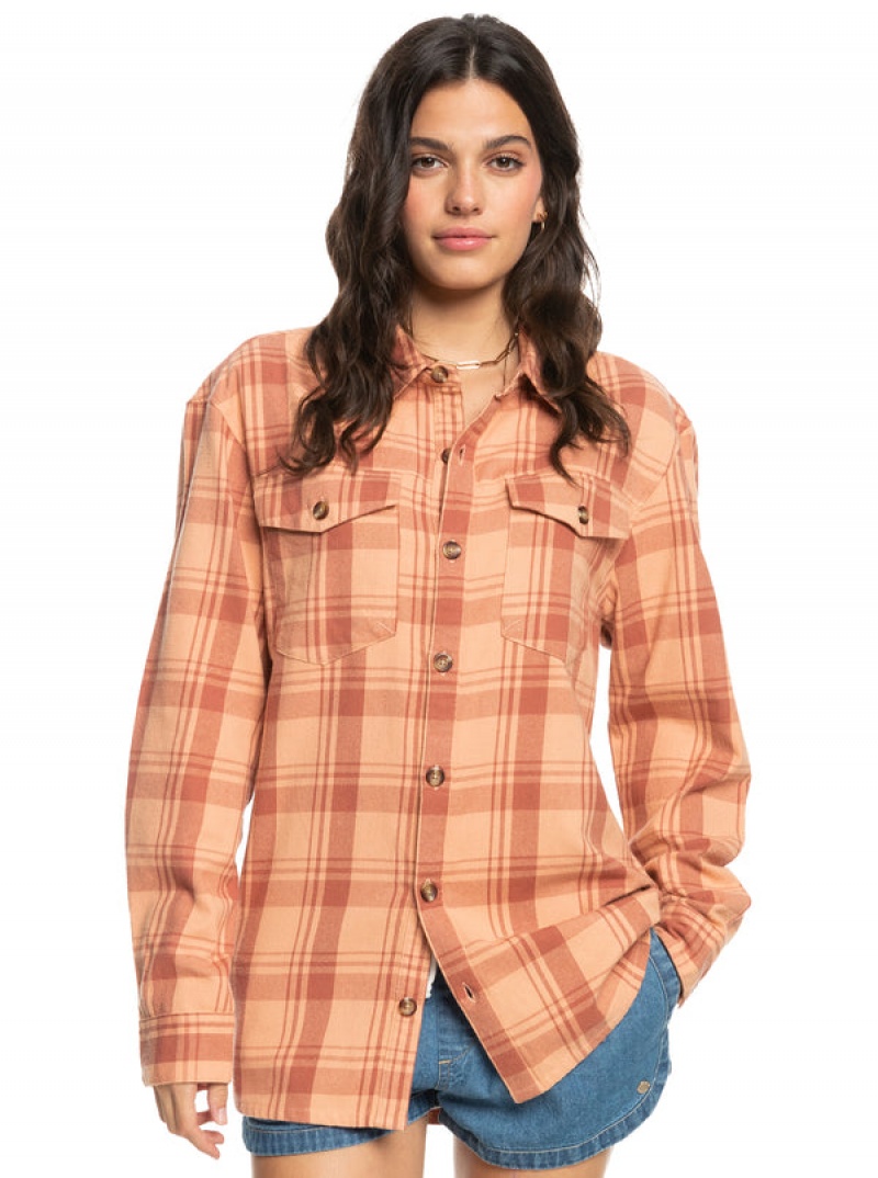 Roxy Let It Go Flannel Long Sleeve Αριστος | 8716UFBIR