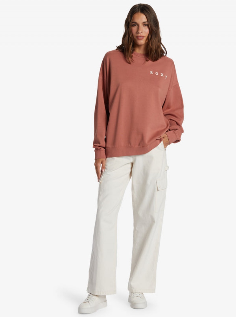 Roxy Lineup Oversized Crew Neck Loungewear | 0574XMJUA