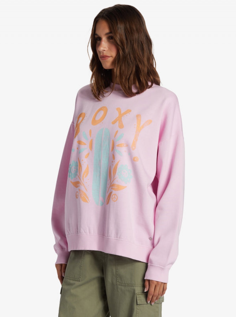 Roxy Lineup Oversized Crew Neck Loungewear | 1984SCKXE