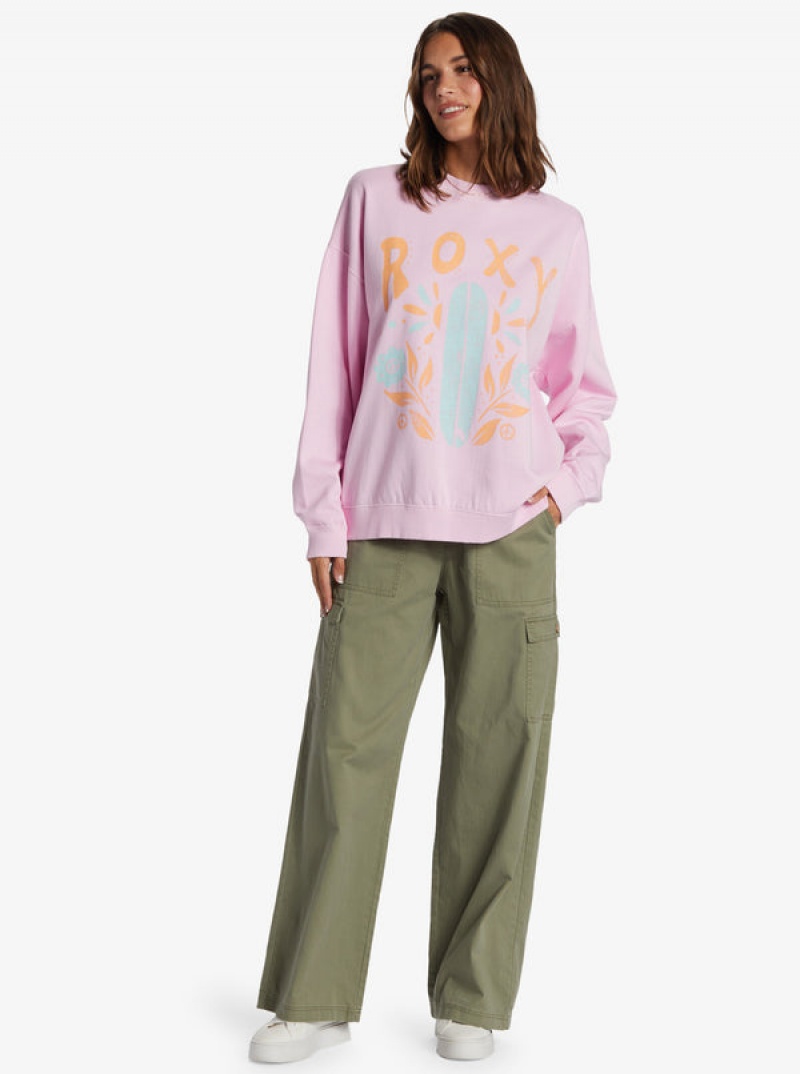 Roxy Lineup Oversized Crew Neck Loungewear | 1984SCKXE