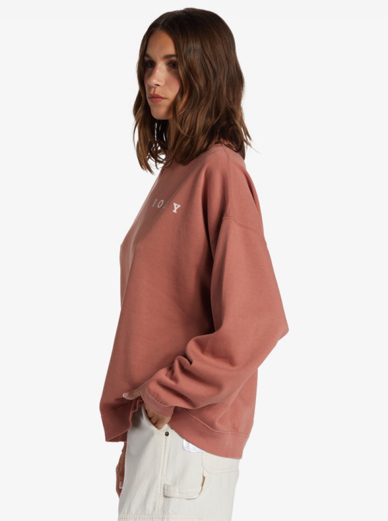 Roxy Lineup Oversized Crew Neck Φουτερ με Κουκουλα | 3905CSDKG