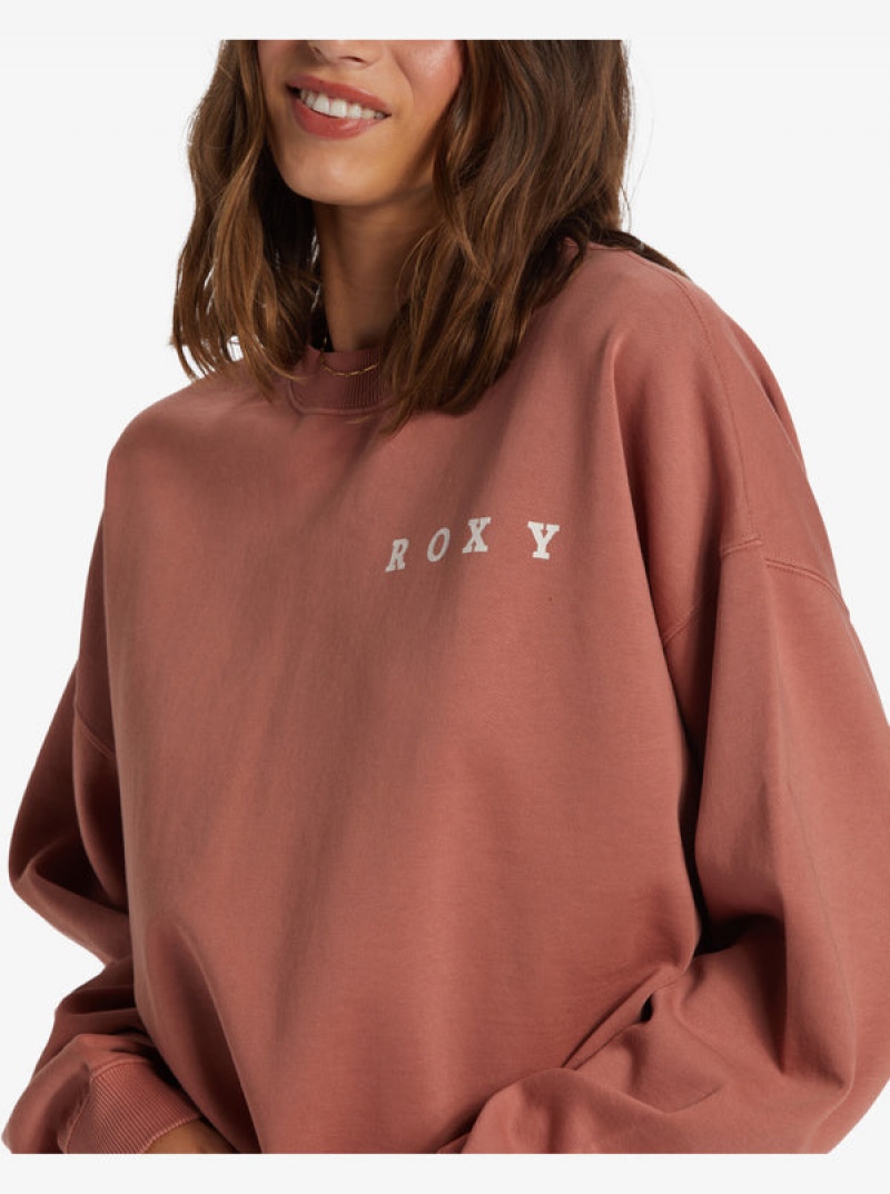 Roxy Lineup Oversized Crew Neck Φουτερ με Κουκουλα | 3905CSDKG