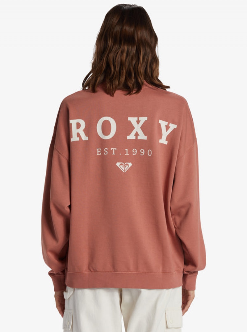 Roxy Lineup Oversized Crew Neck Φουτερ με Κουκουλα | 3905CSDKG