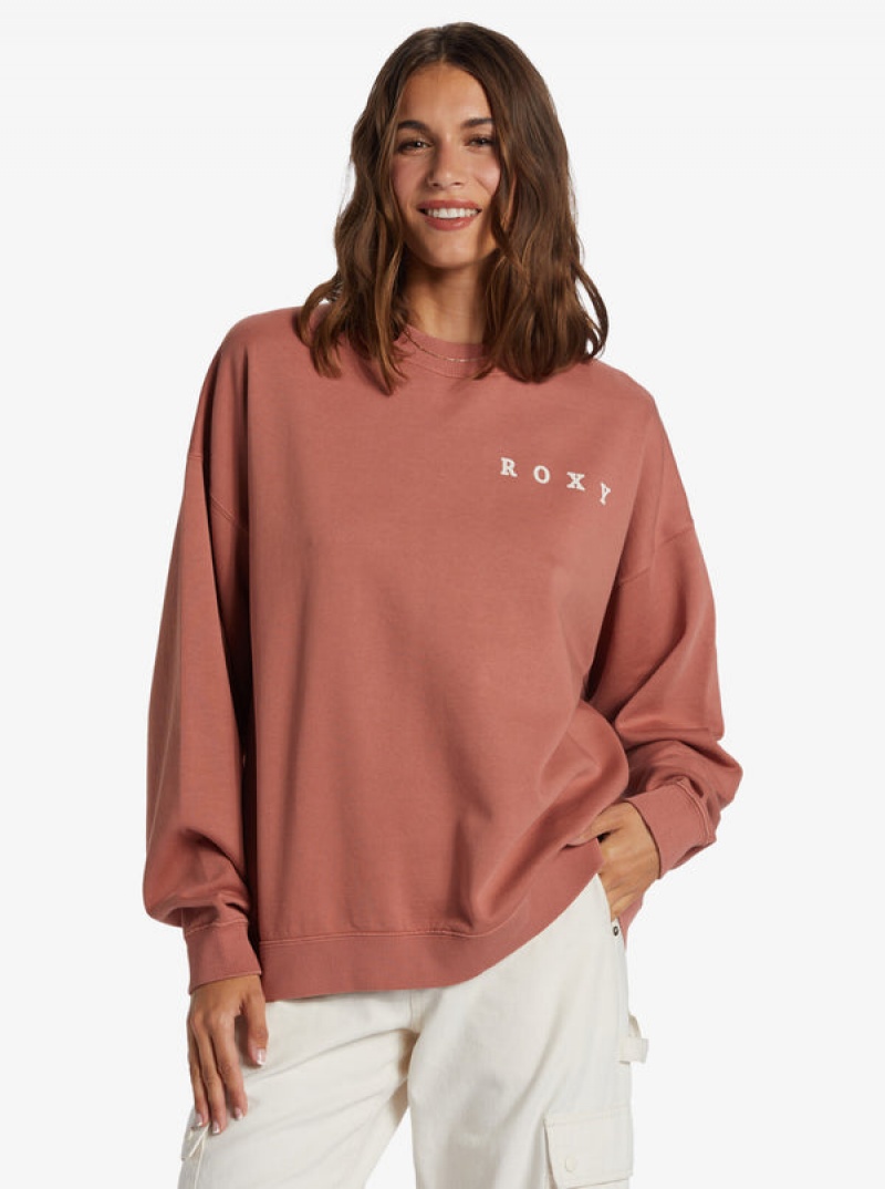 Roxy Lineup Oversized Crew Neck Φουτερ με Κουκουλα | 3905CSDKG