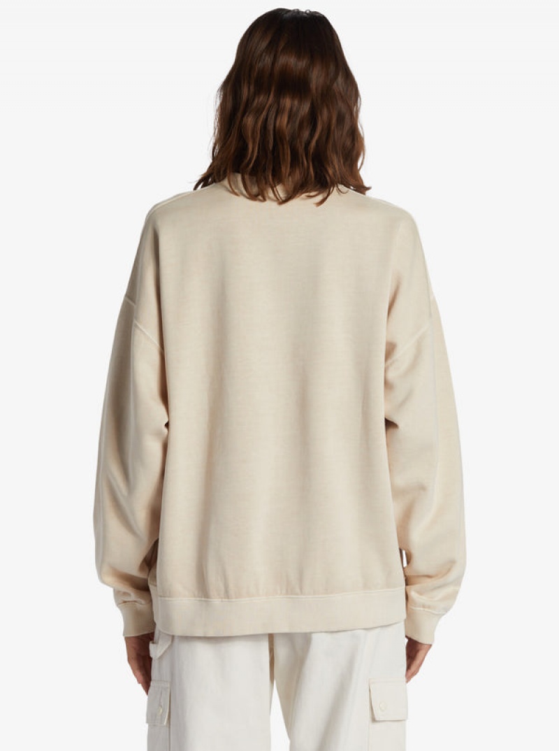 Roxy Lineup Oversized Crew Neck Φουτερ με Κουκουλα | 9624NSAMY