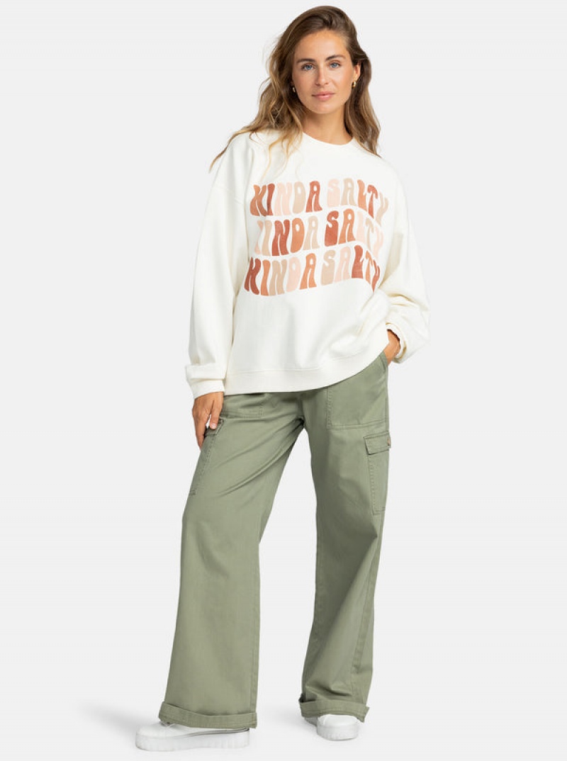 Roxy Lineup Oversized Φουτερ με Κουκουλα | 3280ISGAQ