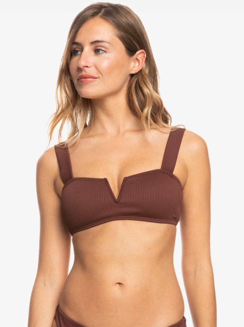 Roxy Love The Coco V Bralette μπικίνι τοπ | 5708RGAQV