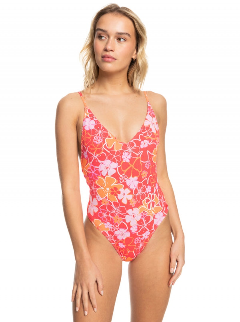 Roxy Meadow Flowers One-Piece Μαγιό | 7591ZSQGR