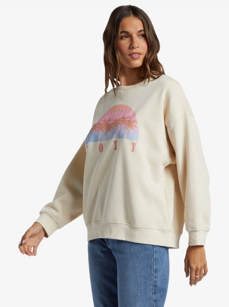 Roxy Morning Hike Crew Neck Loungewear | 3017NASZW