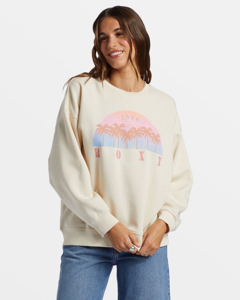 Roxy Morning Hike Crew Neck Loungewear | 3017NASZW