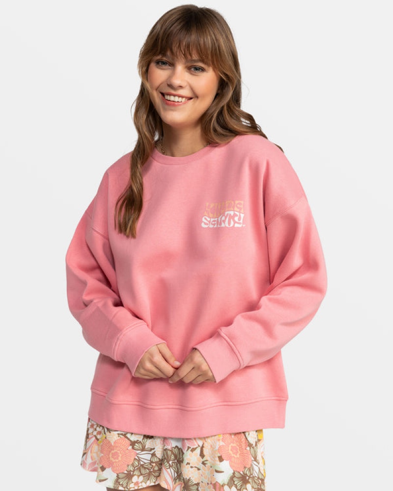 Roxy Morning Hike Crew Neck Φουτερ με Κουκουλα | 8056PENUF