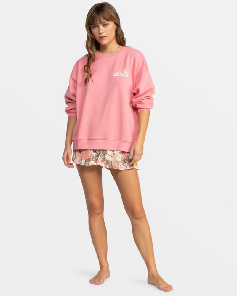 Roxy Morning Hike Crew Neck Φουτερ με Κουκουλα | 8056PENUF