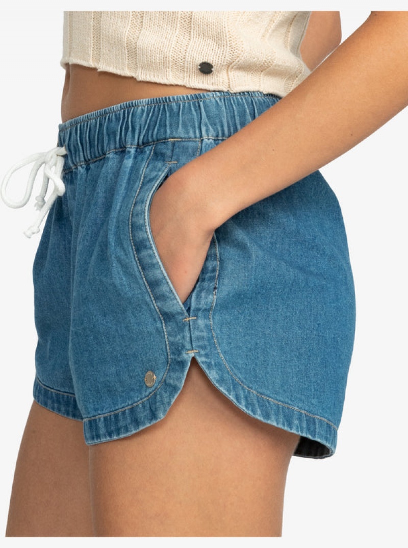 Roxy New Impossible Denim Σορτσ | 1095CENSV